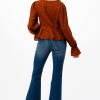 MEDIUM WASH FLARE MIDRISE JEANS - Image 4