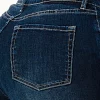 BASIC DARK BLUE WASH MID RISE FLARE JEANS - Image 4