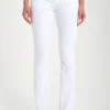 FLU DE LEE MID RISE EMBELLISHED WHITE BOOTCUT JEANS - Image 6