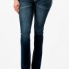 GRACE IN LA WOMEN'S WING EMBROIDERED FAUX FLAP POCKET BOOTCUT STRETCH JEANS - Image 3