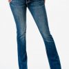 GRACE IN LA WOMEN'S WING STAR FAUX FLAP POCKET EMBROIDERED STRETCH BOOTCUT JEANS - Image 3